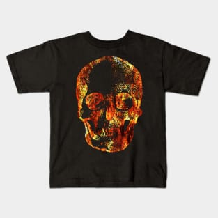 Flaming Skull Kids T-Shirt